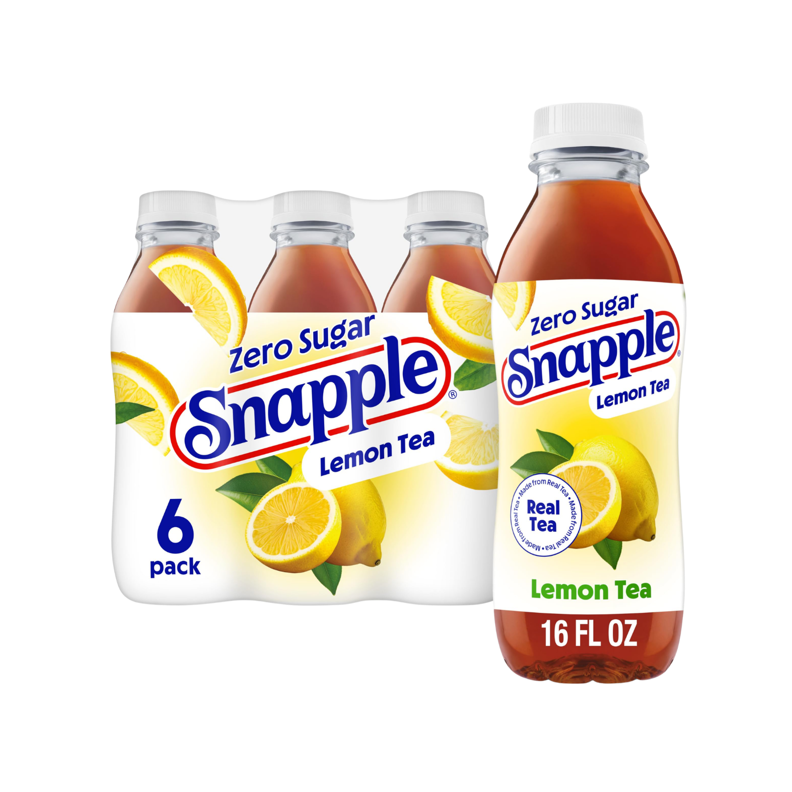 Snapple | תה זירו בטעם לימון- 6 יחידות – תמונה 2
